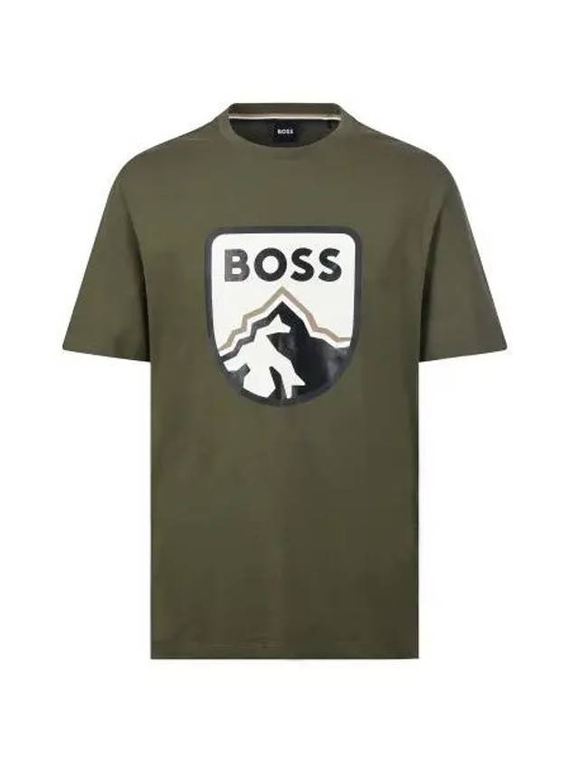 Mountain logo printing short sleeve t shirt 50476801 377 - BOSS - BALAAN 1