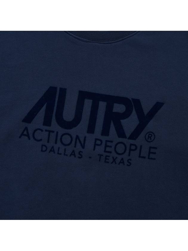 Logo Action People Sweatshirt Blue - AUTRY - BALAAN 7
