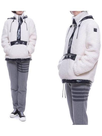 Fleece Shearling Anorak Hoodie Ivory - MOOSE KNUCKLES - BALAAN 2