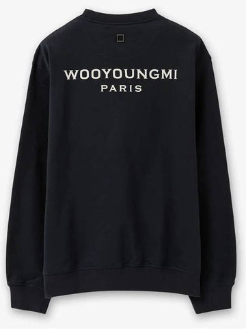 Back Logo Sweatshirt Navy W243TS27722N - WOOYOUNGMI - BALAAN 1