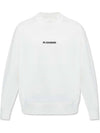 Men's Plus Logo Cotton Sweatshirt White - JIL SANDER - BALAAN 1