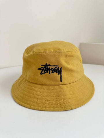 Bucket Hat 1321129 Mustard S M L XL - STUSSY - BALAAN 1