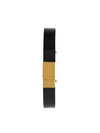 Monogram Logo Leather Bracelet Black - SAINT LAURENT - BALAAN 3