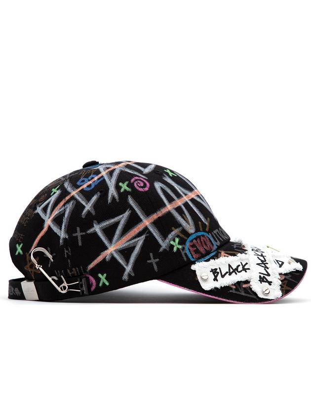 BBD Plate Logo Cap Graffiti Ver Black - BLACKBLOND - BALAAN 3