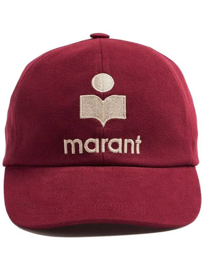 Tyron Logo Cotton Ball Cap Red - ISABEL MARANT - BALAAN 2