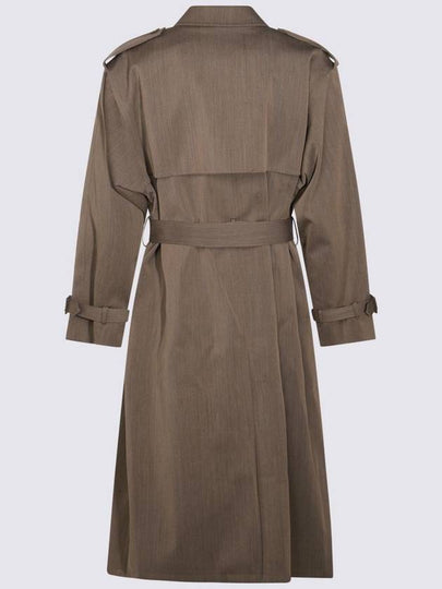 Auralee Brown Wool Trench Coat - AURALEE - BALAAN 2