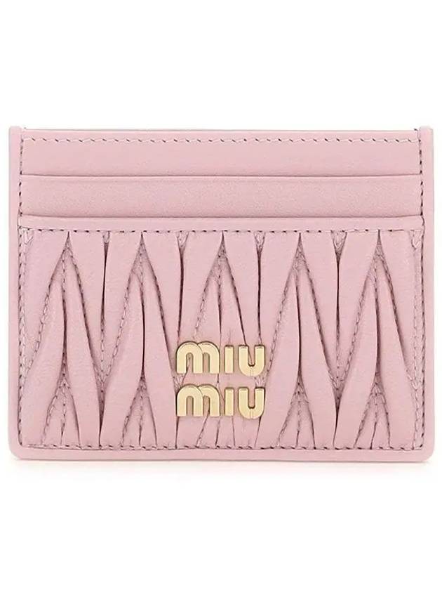 Materasse Nappa Leather Card Wallet Alabaster Pink - MIU MIU - BALAAN 2