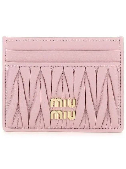 Materasse Nappa Leather Card Wallet Alabaster Pink - MIU MIU - BALAAN 2