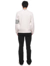 Milano Stitch 4 Bar Cardigan White - THOM BROWNE - BALAAN 6