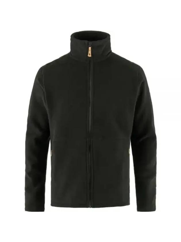 Men's Sten Fleece Zip-up Jacket Black - FJALL RAVEN - BALAAN 1