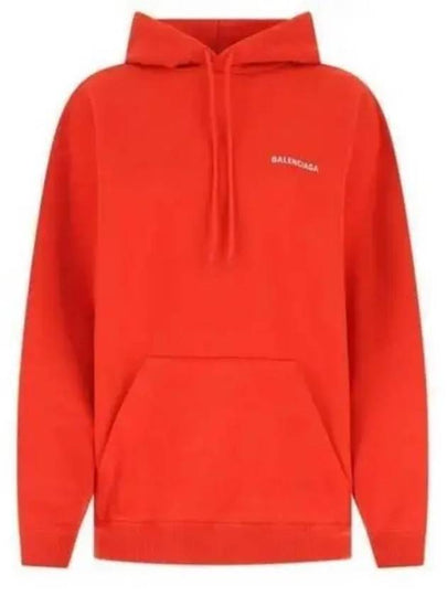 Embroidered Logo Hoodie Red - BALENCIAGA - BALAAN 2