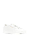 Court Classic Perforated Leather Low Top Sneakers White - SAINT LAURENT - BALAAN 3