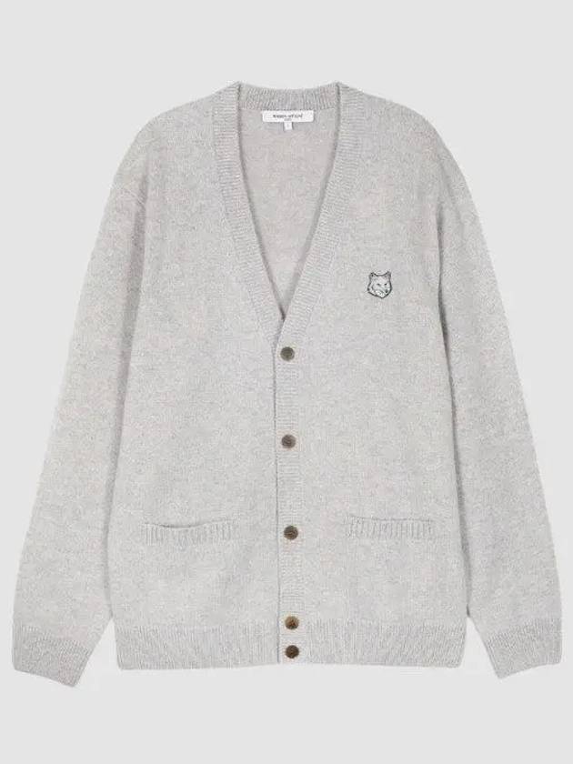 bold foxhead cardigan light gray melange N 1062193 - MAISON KITSUNE - BALAAN 1