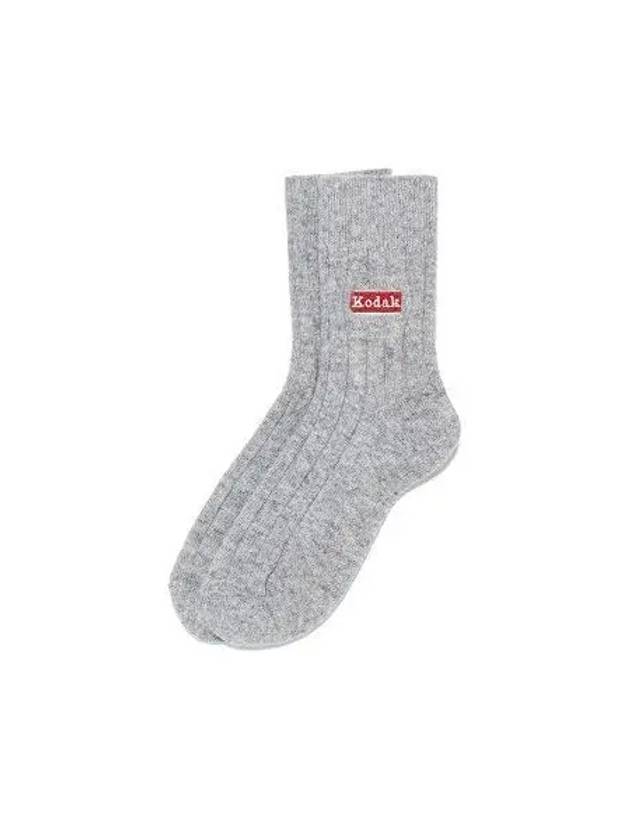 KODAK LOGO WOOL SOCKS GRAY - KODO - BALAAN 1