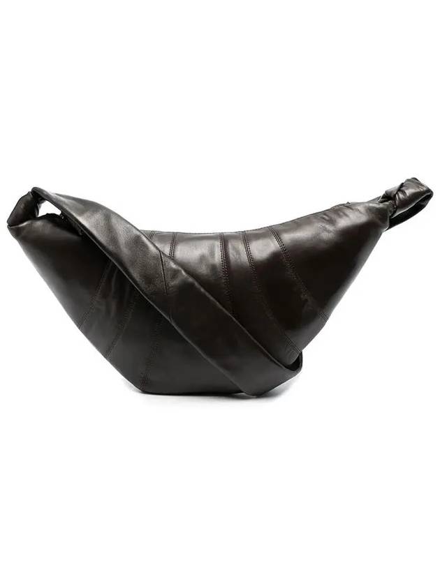 Croissant Medium Soft Nappa Leather Cross Bag Dark Chocolate - LEMAIRE - BALAAN 2