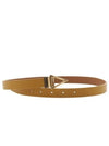 Triangle Buckle Leather Belt Beige - BOTTEGA VENETA - BALAAN 2