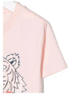 Kids Junior T Shirt K15486 471 Pink - KENZO - BALAAN 5