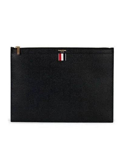 Medium Document Holder Clutch Bag Black - THOM BROWNE - BALAAN 2