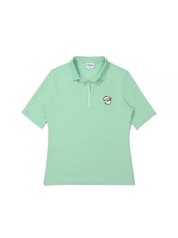 Bucket Polo T-Shirt MINT WOMAN M3222PTS14MNT - MALBON GOLF - BALAAN 1