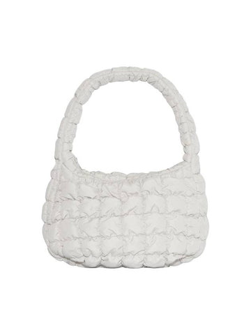 Quilted Mini Shoulder Bag Light Grey - COS - BALAAN 1