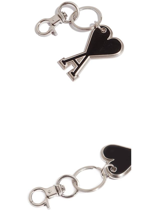 Heart Logo Keyholder Black - AMI - BALAAN 5