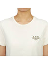 New Denise Logo Short Sleeve T-Shirt White - A.P.C. - BALAAN 8