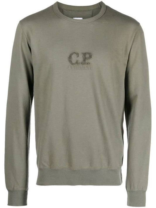 Men's Logo Light Fleece Sweatshirt Khaki - CP COMPANY - BALAAN 1