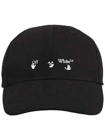 logo base ball cap black - OFF WHITE - BALAAN.