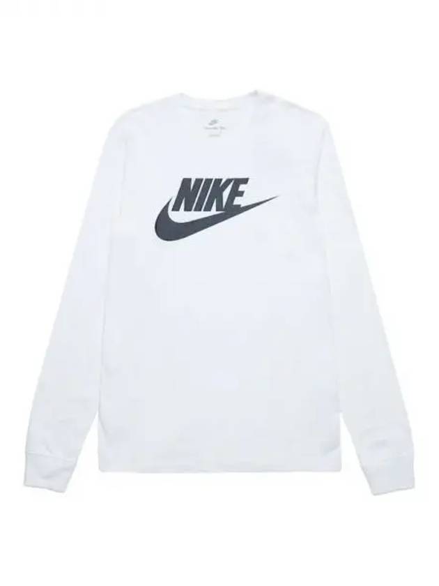 Men's Sportswear Long Sleeve T-Shirt White - NIKE - BALAAN 2