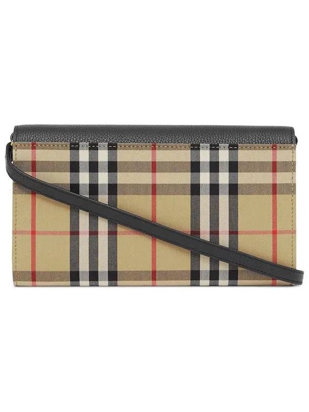 Detachable Strap Vintage Check Long Wallet Beige - BURBERRY - BALAAN 4