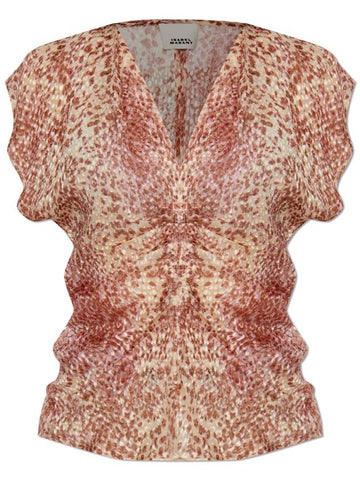 Isabel Marant Top Lonea, Women's, Pink - ISABEL MARANT - BALAAN 1