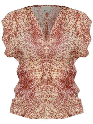 Isabel Marant Top Lonea, Women's, Pink - ISABEL MARANT - BALAAN 1