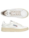 Dallas White Tab Leather Low Top Sneakers White - AUTRY - BALAAN 2