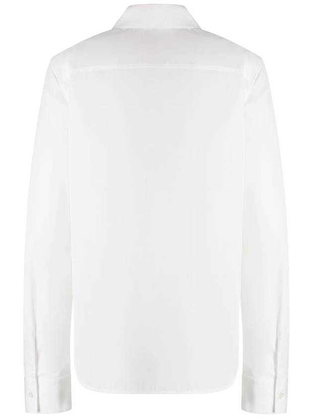 Slim Fit Cotton Shirt White - JIL SANDER - BALAAN 3