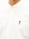 de Coeur heartlogo cotton oxford shirt - AMI - BALAAN 4