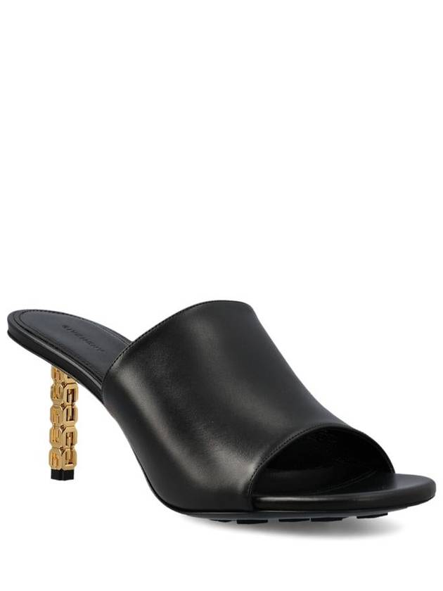 G Gold Cube Mules Sandal Hills Black - GIVENCHY - BALAAN 3