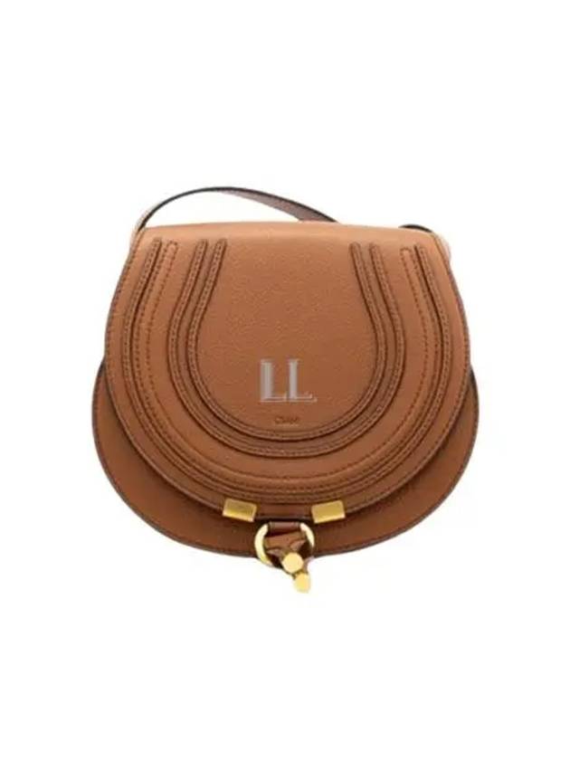 Marcie Saddle Small Grained Leather Cross Bag Tan - CHLOE - BALAAN 2