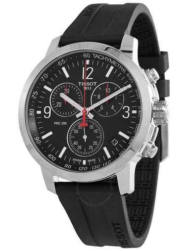 Tissot PRC 200 Chronograph Quartz Black Dial Men's Watch T114.417.17.057.00 - TISSOT - BALAAN 1