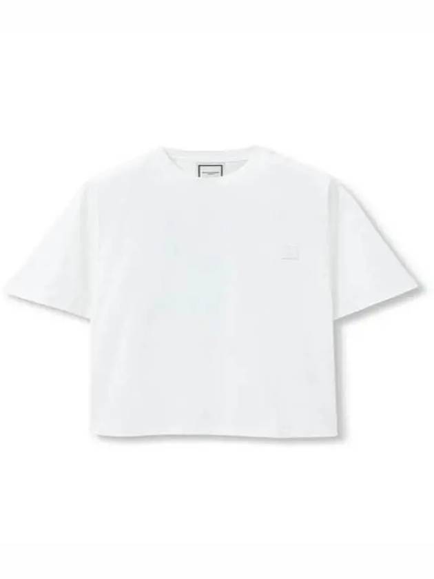 Jellyfish Back Logo Cotton Short Sleeve T-Shirt White - WOOYOUNGMI - BALAAN 5