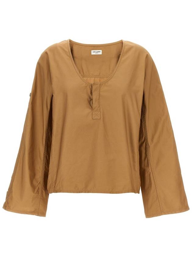 Shirt 547735 790080 Y7I17 2495 Beige - SAINT LAURENT - BALAAN 3