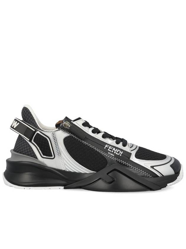 Technical Mesh Running Low-Top Sneakers Black - FENDI - BALAAN 2