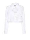 ORB Logo Embroidery Heart Cut-Off Crop Shirt White - VIVIENNE WESTWOOD - BALAAN 2