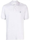 Logo Cotton Polo Shirt Grey - BRUNELLO CUCINELLI - BALAAN 2