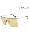 Eyewear Mask Frame Sunglasses Gold - GUCCI - BALAAN 3