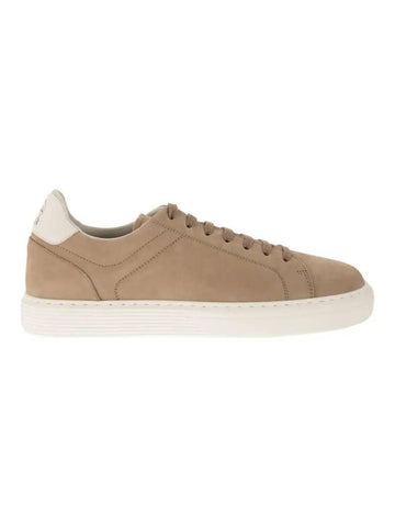 Lace-Up Sneakers Beige - BRUNELLO CUCINELLI - BALAAN 1