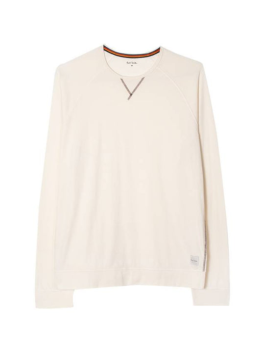 Jersey Cotton Long Sleeve T-Shirt Ivory - PAUL SMITH - BALAAN.