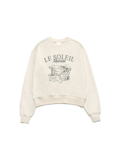 Brushed Options x Mas Teddy Bear Sweat Shirts GREIGE - LE SOLEIL MATINEE - BALAAN 2