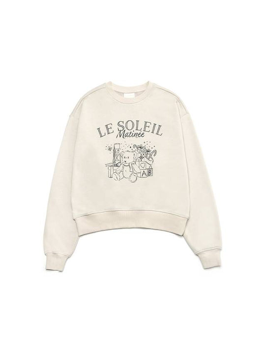 Brushed Options x Mas Teddy Bear Sweat Shirts GREIGE - LE SOLEIL MATINEE - BALAAN 2