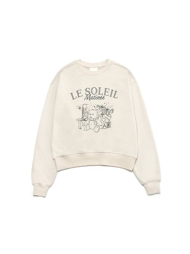 Brushed Options x Mas Teddy Bear Sweat Shirts GREIGE - LE SOLEIL MATINEE - BALAAN 1