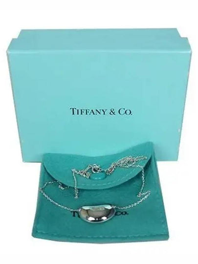 Tiffany 925 Silver BEAN Detail Chain Necklace - TIFFANY & CO. - BALAAN 2